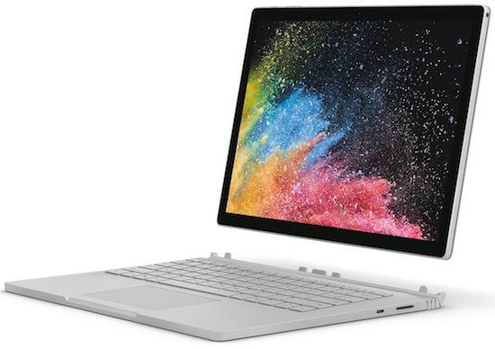 Microsoft Surface Book 2 - best 2 in 1 13 inch laptop