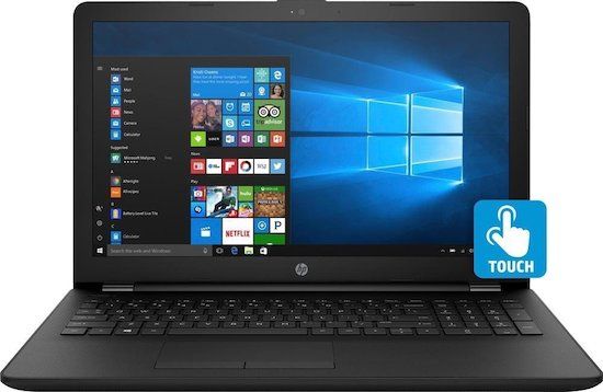 HP 15 - meilleur ordinateur portable à écran tactile moins de 500 euros