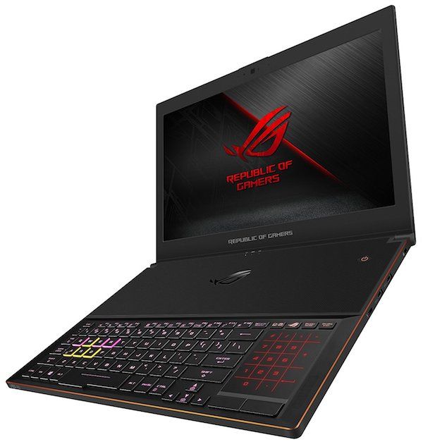 Ordinateur portable 15 pouces ASUS ROG Zephyrus GX501 léger pour le montage vidéo