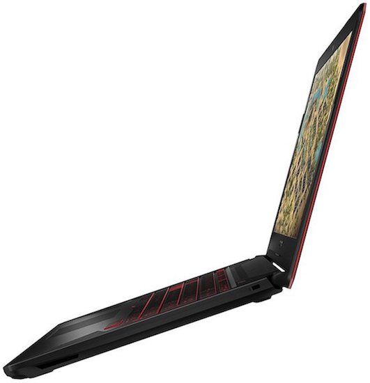 ASUS TUF FX504 Gaming Laptop from Side