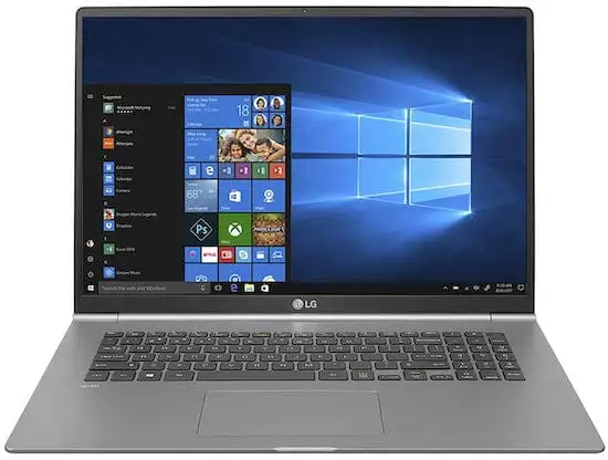 LG Gram 17 - best large screen laptop for photo editing