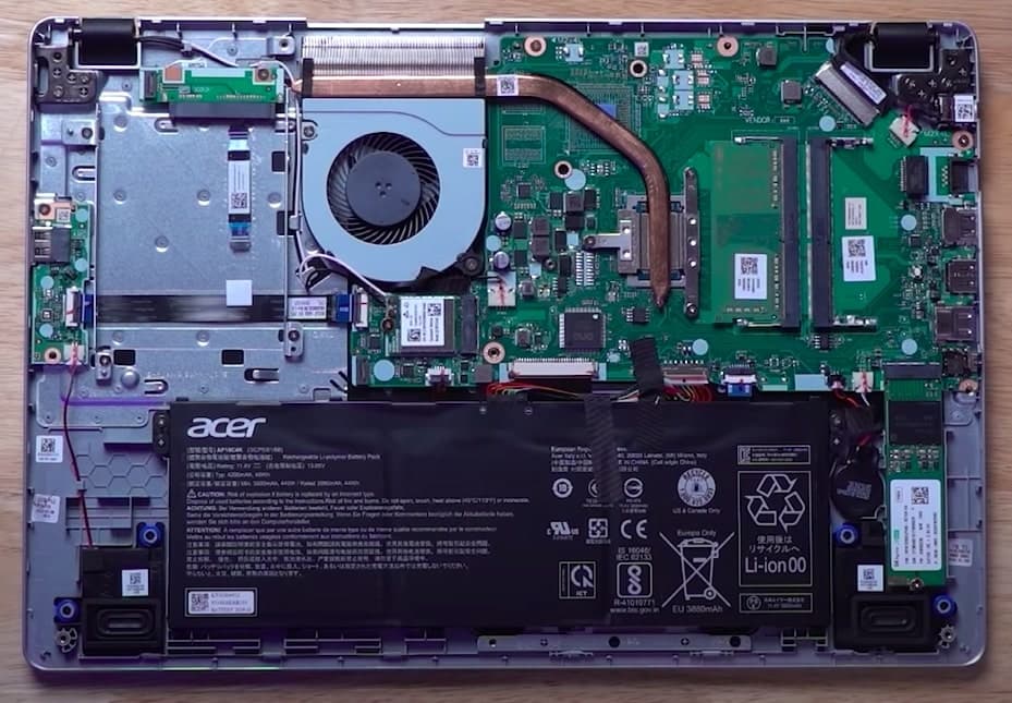 Acer Aspire 5 A515-54-59W2 Review - Internals Upgradability Options