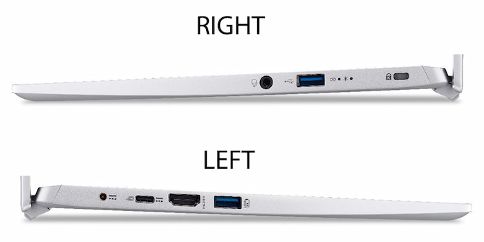 Ports on Acer Swift 3 SF314-43-R2YY