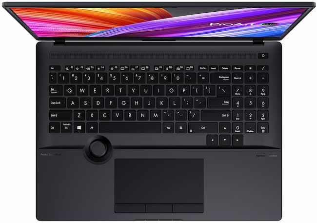 Asus ProArt StudioBook Pro 16 featuring Asus Dial