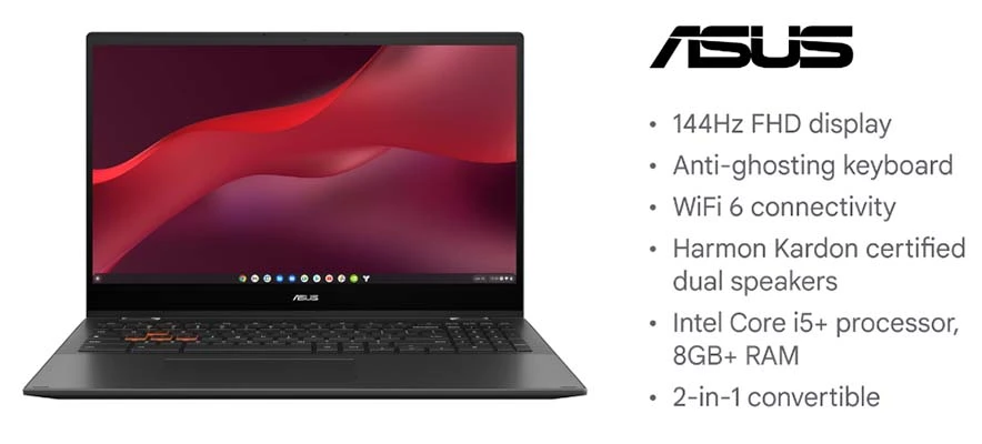 Asus Chromebook Vibe CX55 Flip - Hardware Specifications