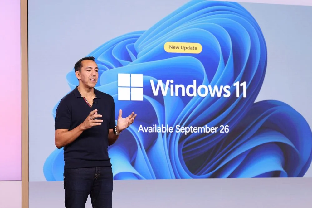 Yusuf Mehdi Announcing Copilot Availability date in Windows 11